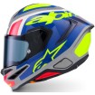 Κράνος ALPINESTARS S-R7 LUMEN Silver/Pink Fluo Yellow thumb