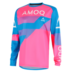 Μπλούζα Μοτοκρός AMOQ Ascent Strive V2 Jersey Sky Blue-Pink Μπλούζα Μοτοκρός AMOQ Ascent Strive V2 Jersey Sky Blue-Pink
