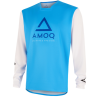 Μπλούζα Motocross AMOQ Ascent Comp Jersey Sky Blue-White