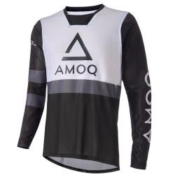 Μπλούζα Motocross AMOQ Airline Mesh Jersey Μαύρο/Λευκό