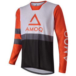 Μπλούζα Μοτοκρός AMOQ Airline Mesh Jersey Πορτοκαλί/Λευκό