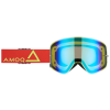 Γυαλιά Μοτοκρός AMOQ MX Goggles Vision Magnetic Red-HiVis - Gold Mirror