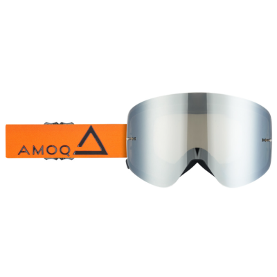 Γυαλιά Μοτοκρός AMOQ MX Goggles Vision Magnetic Orange-Black - Silver Mirror