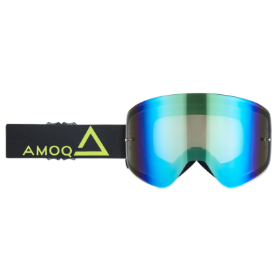 Γυαλιά Μοτοκρός AMOQ MX Goggles Vision Magnetic Black-HiVis - Gold Mirror