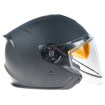 Κράνος σκούτερ AMOQ Cluster Electric visor Jet Helmet Blackout thumb