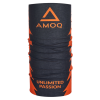 ΚΑΣΚΟΛ AMOQ Neck Warmer Μαύρο-πορτοκαλί