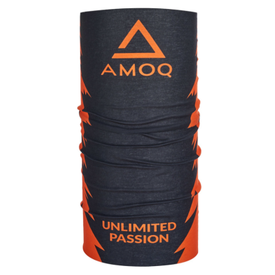 ΚΑΣΚΟΛ AMOQ Neck Warmer Μαύρο-πορτοκαλί