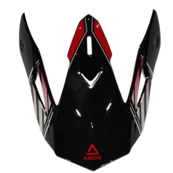 Γείσο για κράνος AMOQ Meteor V2 Peak Axis Black/red