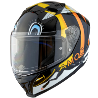 Παιδικό κράνος AMOQ Helmet FI100 Bee glossy black JNR