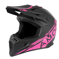 Κράνος Motocross AMOQ Meteor V2 Μαύρο/Ροζ
