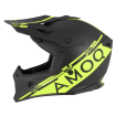 Κράνος Μοτοκρός AMOQ Meteor V2 Μαύρο/HiVis thumb
