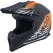Κράνος Μοτοκρός AMOQ Meteor V2 Helmet Axis Μαύρο/πορτοκαλί thumb