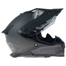 Κράνος AMOQ Recoil Electric visor Carbon ADV helmet Blackout Κράνος AMOQ Recoil Electric visor Carbon ADV helmet Blackout
