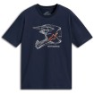Κοντομάνικο μπλουζάκι ALPINESTARS CSF MX HELMET NAVY thumb