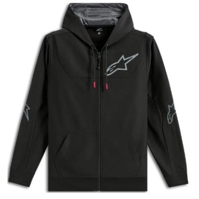 Ζακέτα μοτοσυκλέτας ALPINESTARS HOODIE ZIP SESSIONS V3 BLACK/GRAY