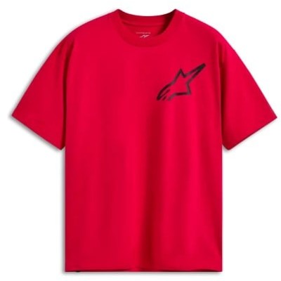 Κοντομάνικο μπλουζάκι ALPINESTARS SS CSF OVERSIZED ONE RED