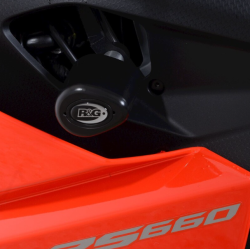 Προστατευτικά μανιτάρια μηχανής R&G RACING Aero Crash Protectors (Non-Drill Kit) - Black Aprilia RS660