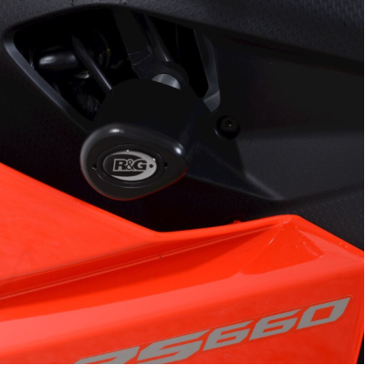 Προστατευτικά μανιτάρια μηχανής R&G RACING Aero Crash Protectors (Non-Drill Kit) - Black Aprilia RS660