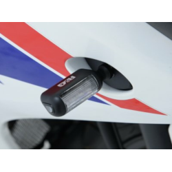 Φλας μοτοσυκλέτας LED R&G RACING Aero LED Indicator Body Black / Lens Clear (Pair), Front & Rear