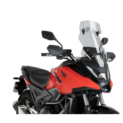Ζελατίνα μοτοσυκλέτας Puig Touring με δεύτερη ζελατίνα Honda NC750X 25-26 Smoke Ζελατίνα μοτοσυκλέτας Puig Touring με δεύτερη ζελατίνα Honda NC750X 25-26 Smoke