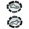 Σετ ξύστρες αναβάτη ALPINESTARS GP Plus White/Black