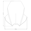 Ζελατίνα μηχανής Puig V-Tech Line Touring Kymco DTX125 22-25, DTS350 22-26 Smoke thumb