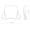 Ζελατίνα μηχανής Puig High-Road Touring Honda CMX1100 Touring Rebel 23-25 Smoke thumb
