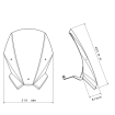 Ζελατίνα μηχανής Puig New Generation Touring Honda CB500 Hornet 24-26 Smoke thumb
