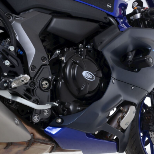 Προστατευτικό κάλυμμα κινητήρα R&G RACING Race Series Right Crankcase Protection Cover Protection - Black YAMAHA MT07/R7/Tenere700