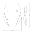 Ζελατίνα μηχανής Puig Touring CF Moto 800MT Sport/ Touring 22-25 Clear thumb