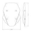 Ζελατίνα μηχανής Puig Touring CF Moto 800MT Sport/ Touring 22-25 Smoke thumb
