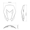 Ζελατίνα μηχανής Puig Touring Kawasaki Z900 25-26 Black thumb
