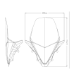 Ζελατίνα μηχανής Puig V-Tech Line Touring Honda PCX125 21-24 Clear thumb