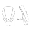 Ζελατίνα μηχανής Puig New Generation Touring Honda CB500 Hornet 24-26 Clear thumb
