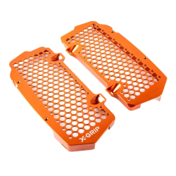 Προστασία ψυγείου μοτοσυκλέτας X-Grip KTM EXC/EXC-F 24-26, SX/SX-F 23-26; Husqvarna FE/TE 24-26, FC/TC 23-26; Gas Gas EC/MC 24-26 Orange 