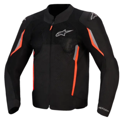 Μπουφάν μηχανής ALPINESTARS AST AIR V3 BLACK/GRAY/RED FLUO