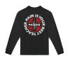 Μακρυμάνικο μπλουζάκι PANDO MOTO TOMMY PAIN BLACK - Oversized