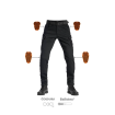 Παντελόνι μηχανής PANDO MOTO MARK BLACK AAA Cordura® and Balistex® - SUPER LONG thumb