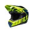 Κράνος motocross BELL Moto 10 Spherical - Sliced Matte/Gloss Retina/Blue thumb