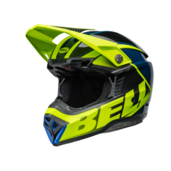 Κράνος motocross BELL Moto 10 Spherical - Sliced Matte/Gloss Retina/Blue