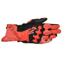 Γάντια μηχανής ALPINESTARS GP+ R V3 LTHR RED Fluo