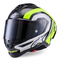 Κράνος μηχανής ALPINESTARS Supertech R10 Arius Black/Silver/ Fluo Yellow