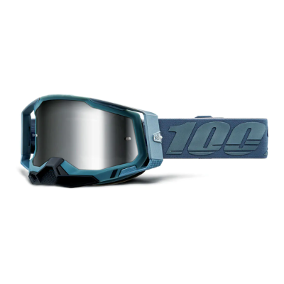 Μάσκα motocross 100% RACECRAFT 2 Battleship - Mirror Silver