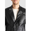Μπουφάν μηχανής PANDO MOTO TWIN LEATHER BLACK thumb