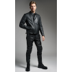 Μπουφάν μηχανής PANDO MOTO TWIN LEATHER BLACK thumb