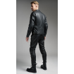 Μπουφάν μηχανής PANDO MOTO TWIN LEATHER BLACK thumb