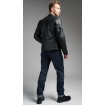 Μπουφάν μηχανής PANDO MOTO TWIN LEATHER BLACK thumb