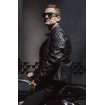 Μπουφάν μηχανής PANDO MOTO TWIN LEATHER BLACK thumb