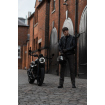 Μπουφάν μηχανής PANDO MOTO TWIN LEATHER BLACK thumb