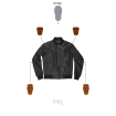 Μπουφάν μηχανής PANDO MOTO FALCON AVIATOR BLACK thumb
